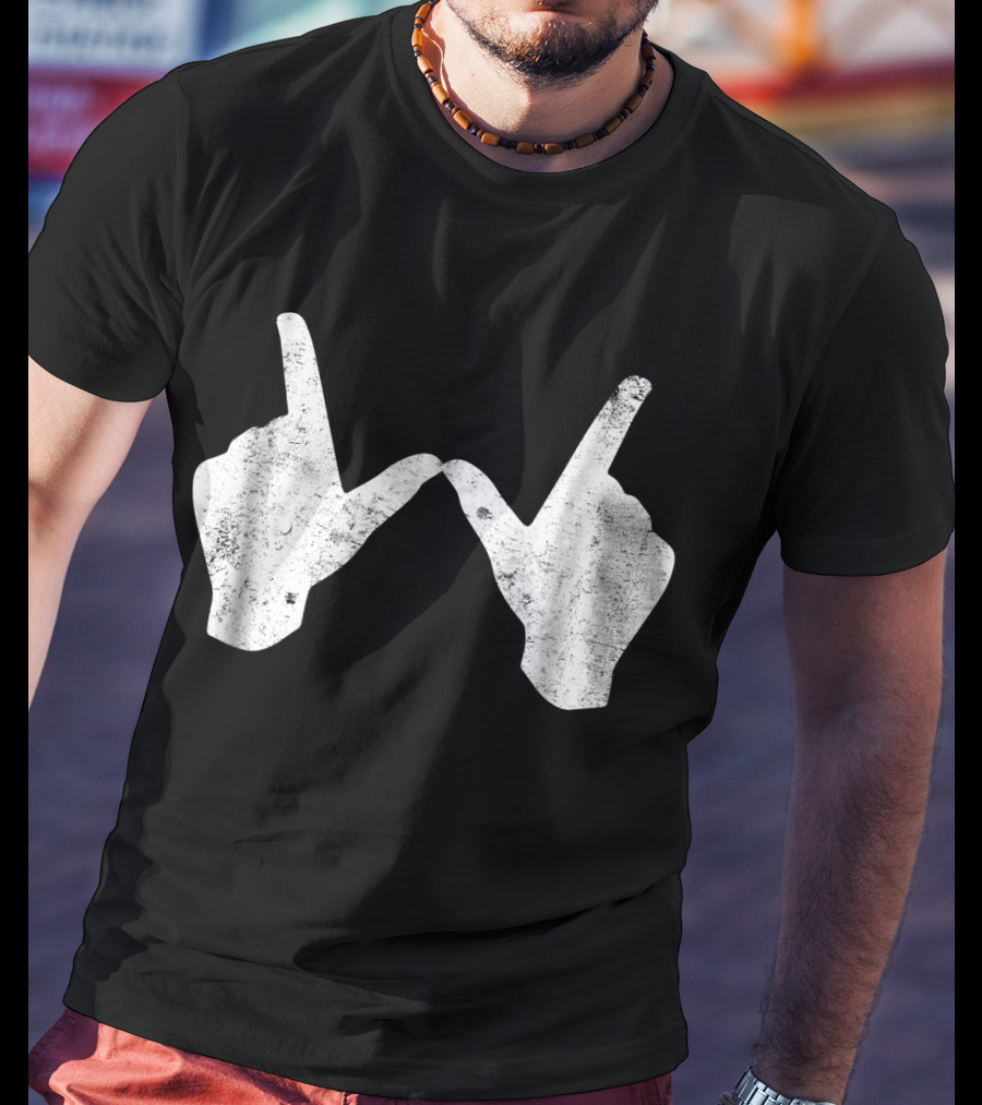 Wisconsin Youth University Hand Gesture W T-Shirt