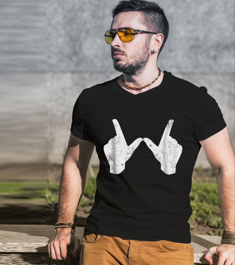 Wisconsin Youth University Hand Gesture W T-Shirt