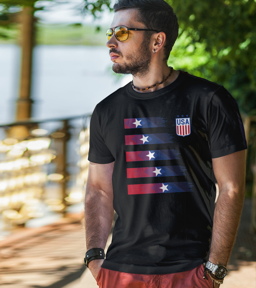 USA Soccer Stars Women Men Kids T-Shirt
