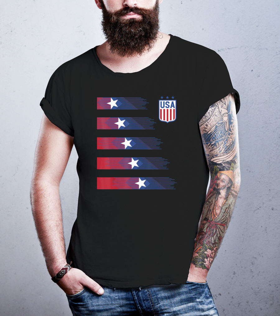 USA Soccer Stars Women Men Kids T-Shirt