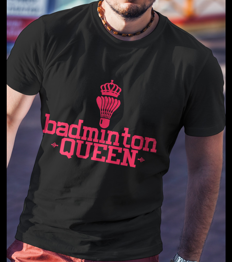 Badminton Queen Shuttlecock With Crown T-Shirt