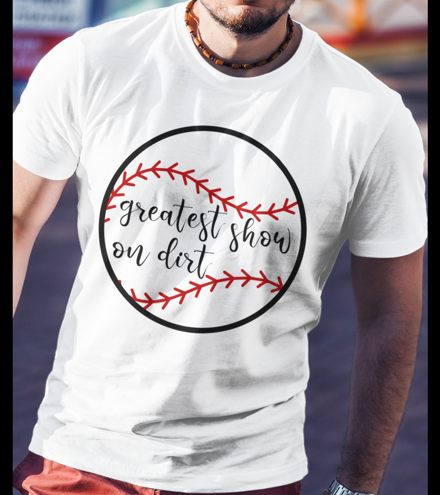Greatest Show On Dirt Women's Baseball T-Shirt