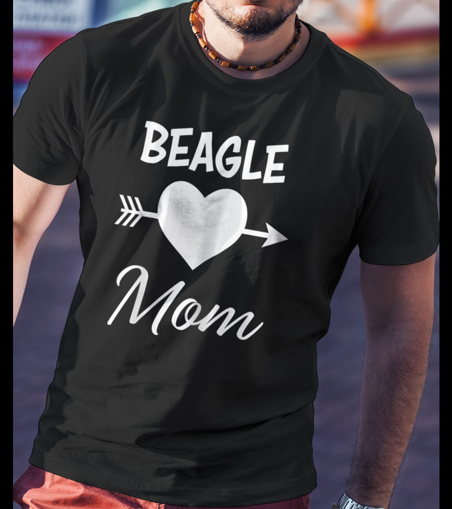 BEAGLE Mom Heart Arrow T-Shirt