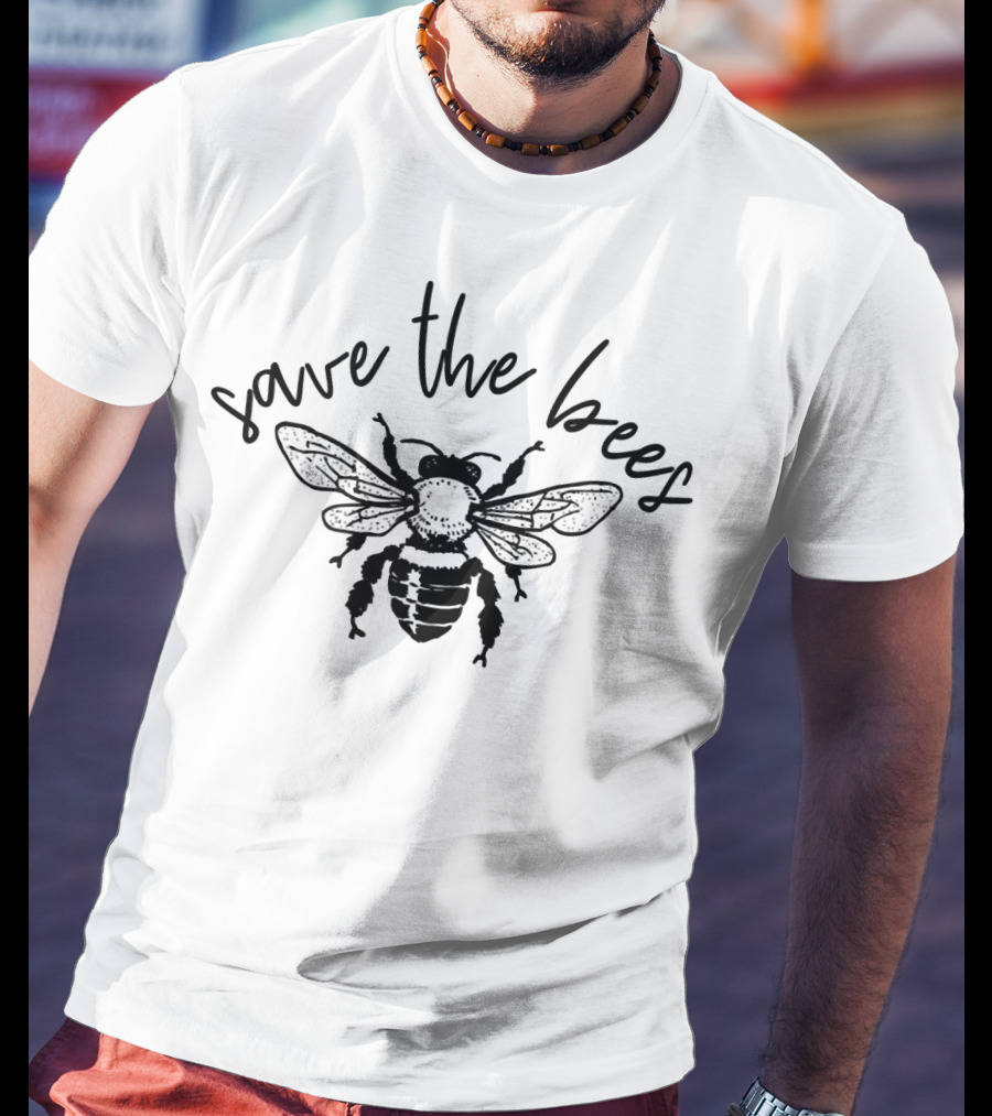 Save The Bees Vintage Conservation Bohemian T-Shirt