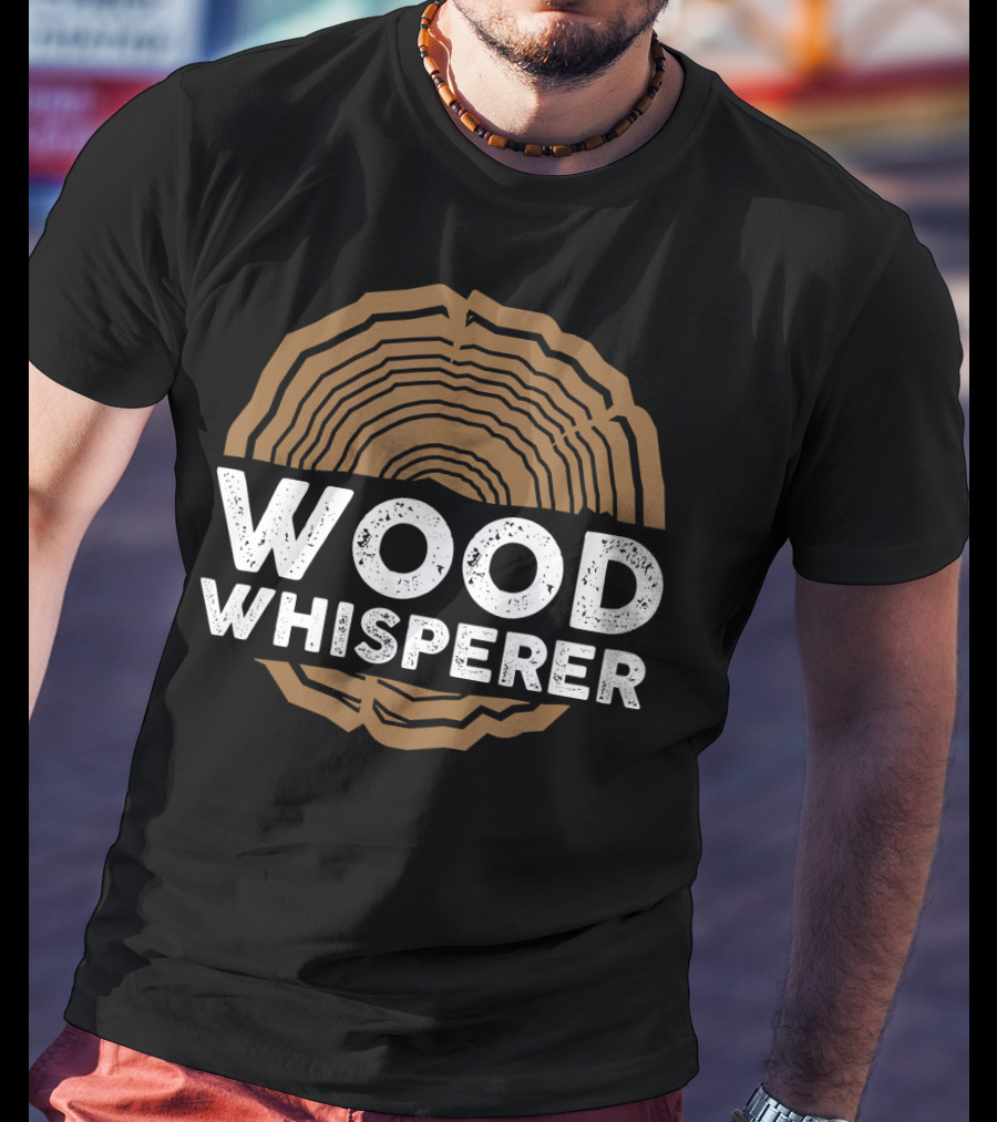 Wood Whisperer Funny Woodworkers Carpentr Tree Rings T-Shirt