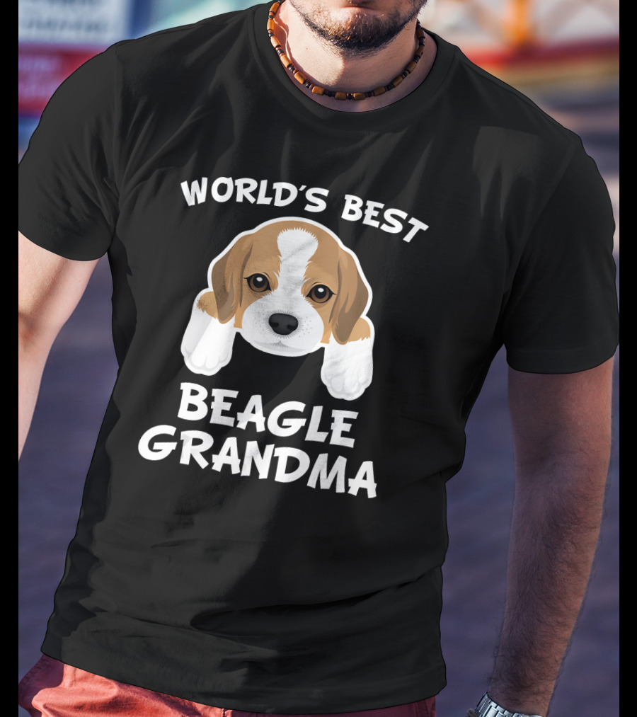 World's Best Beagle Grandma Dog Granddog T-Shirt