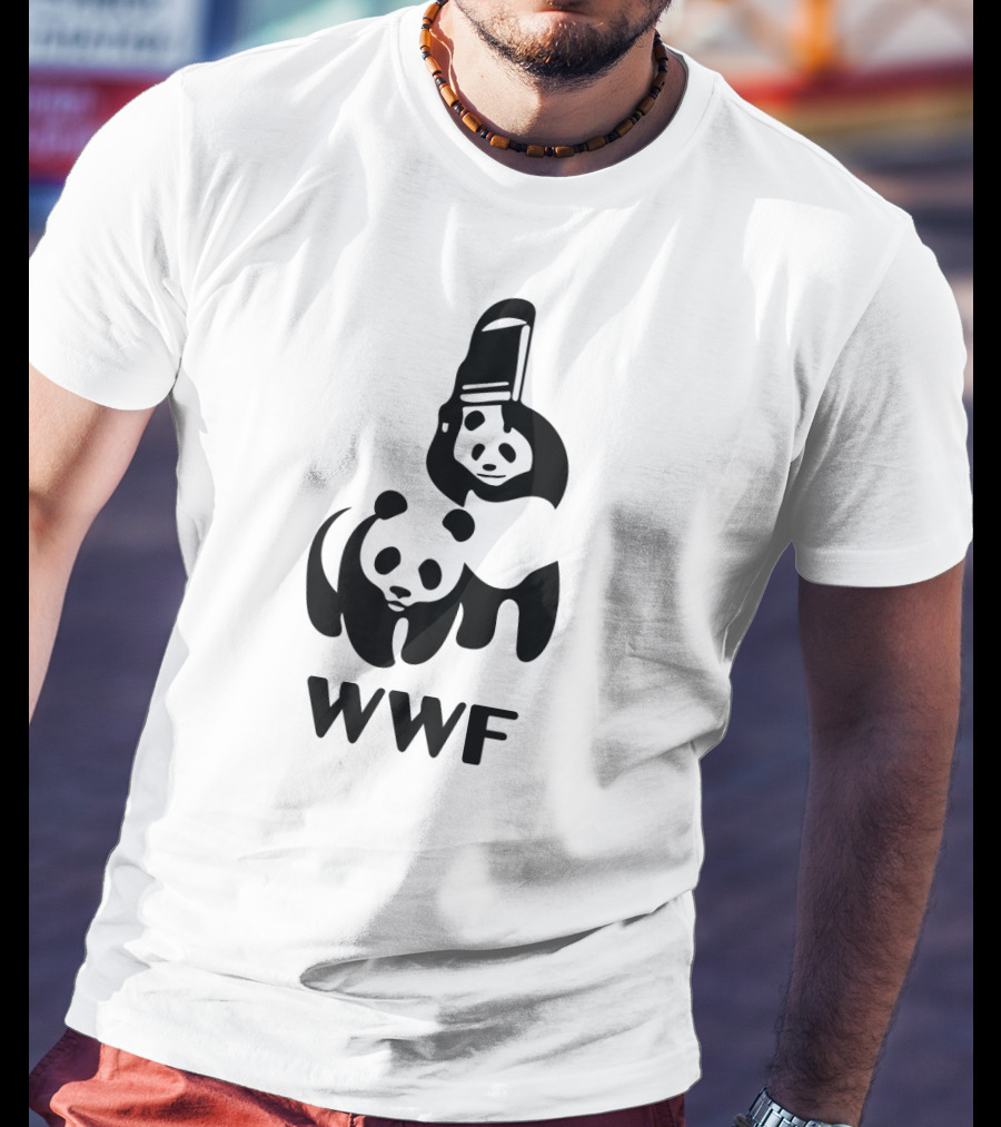 WWF Wrestling Pandas Lampoon T-Shirt