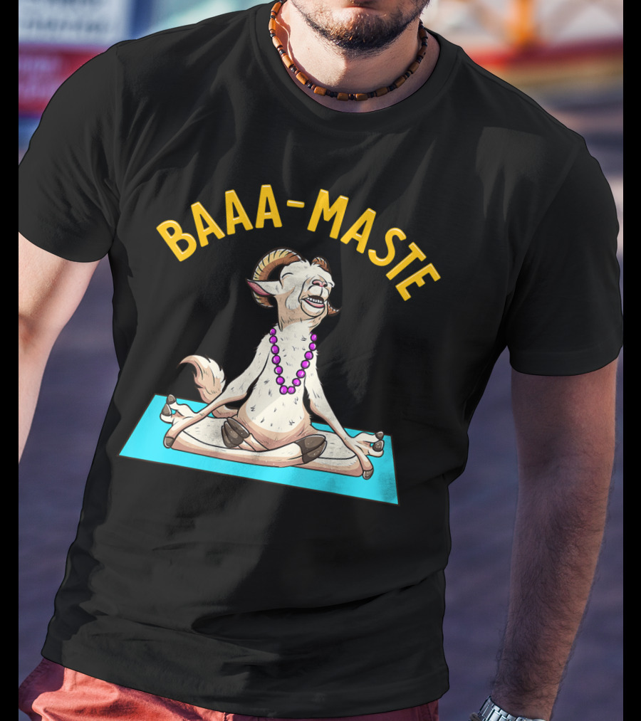 Yoga Goat Baa Maste Zen Spiritu Namaste T-Shirt