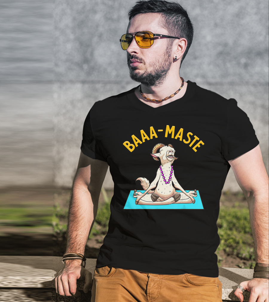 Yoga Goat Baa Maste Zen Spiritu Namaste T-Shirt