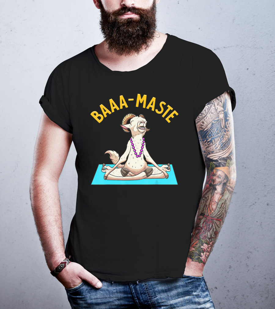 Yoga Goat Baa Maste Zen Spiritu Namaste T-Shirt