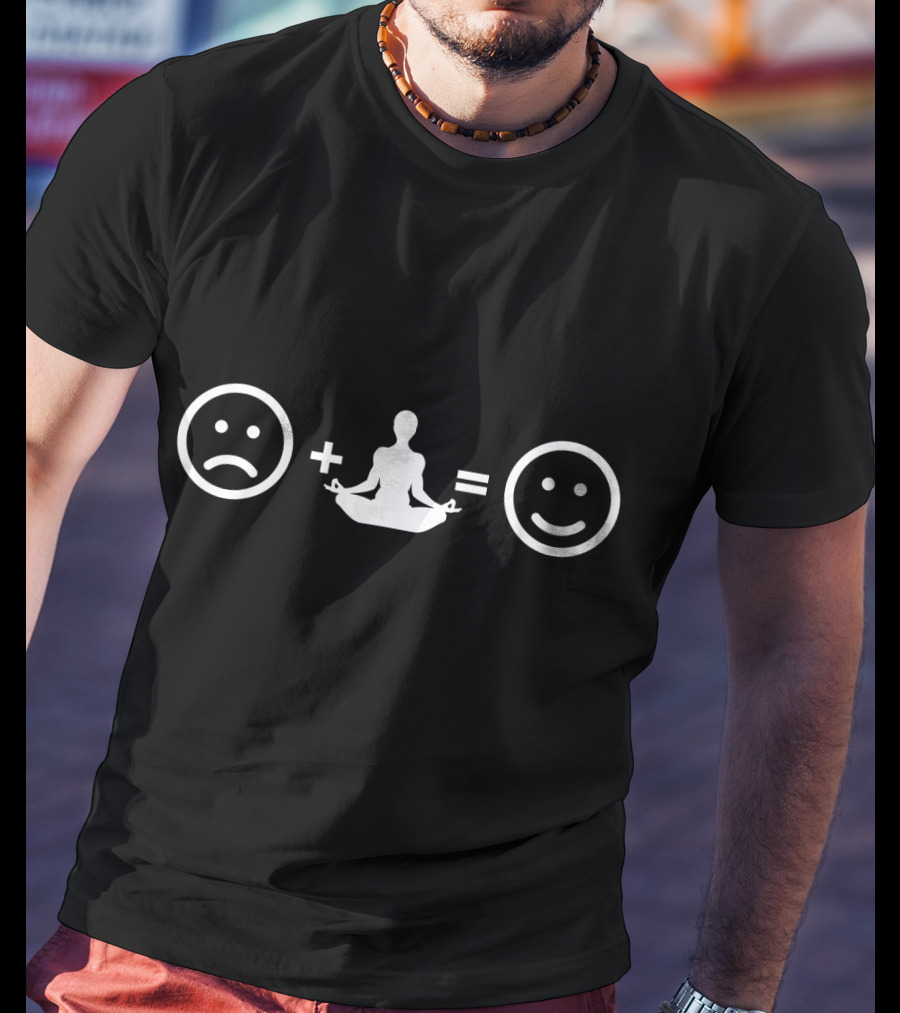 Sad Plus Yoga Equals Happy When I'm Sad Birthday T-Shirt