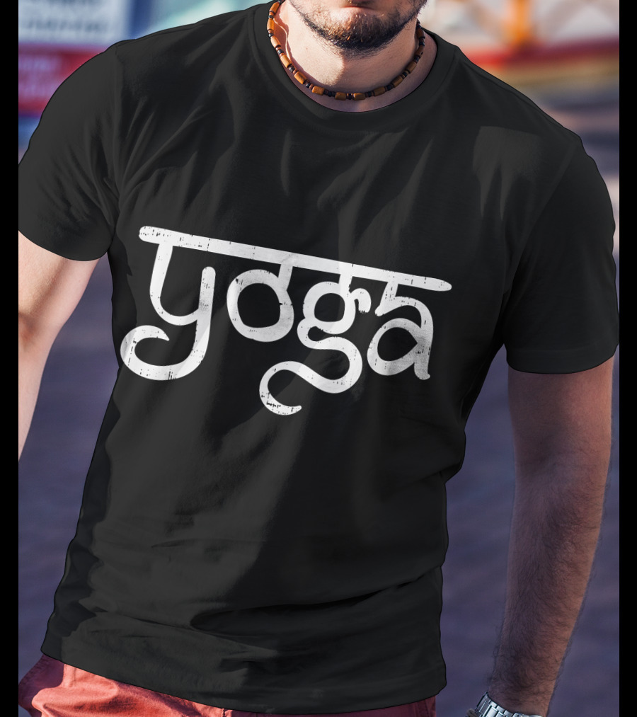 Yoga Word Funny Meditation Workout Zen T-Shirt