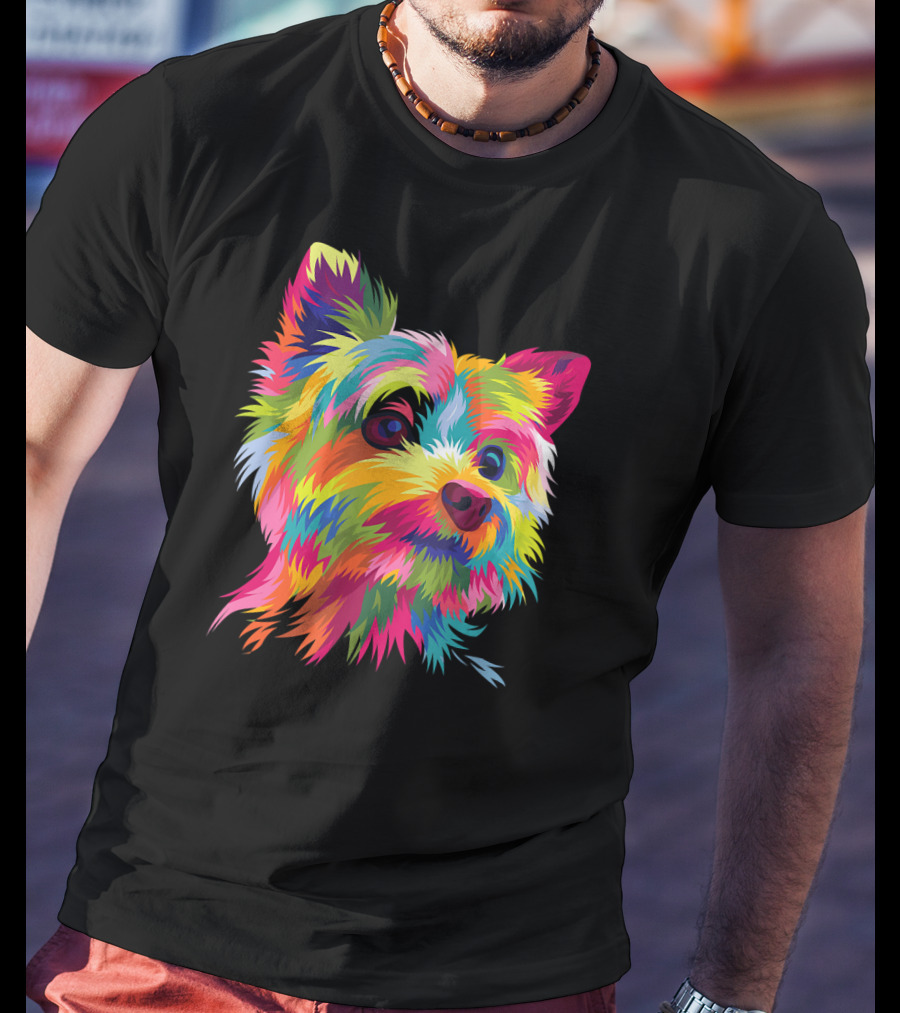 Yorkshire Terrier Vibrant Yorkie Pop T-Shirt