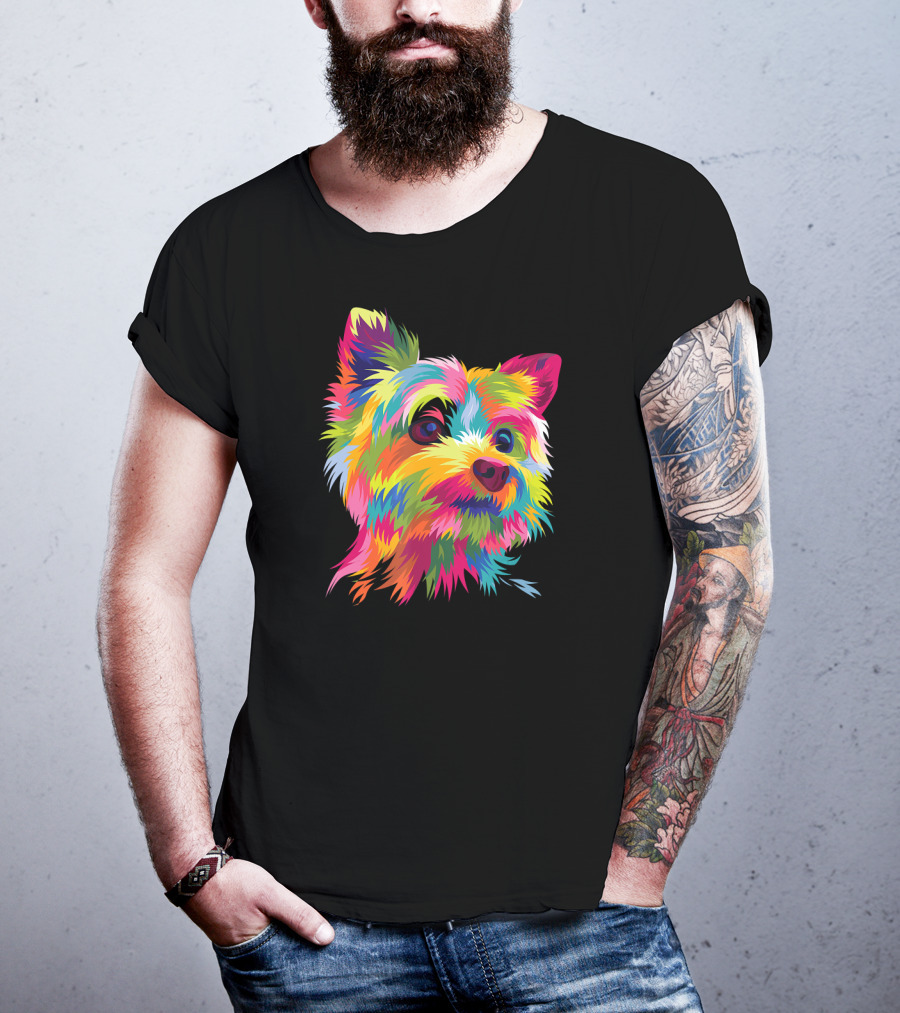 Yorkshire Terrier Vibrant Yorkie Pop T-Shirt