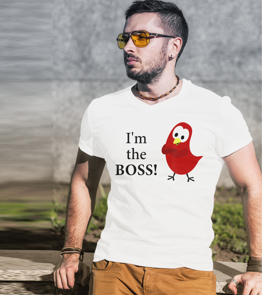 I'm The BOSS Sammy Bird Red Bird Character T-Shirt