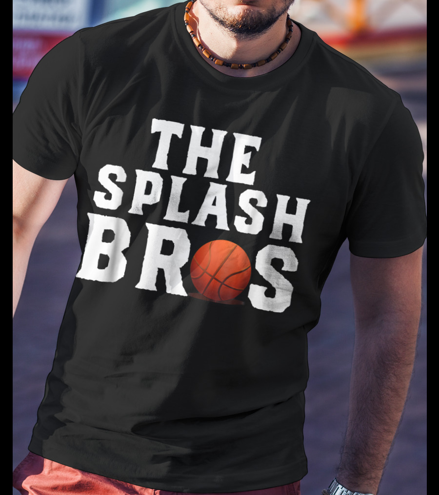 The Splash Bros Basketball Icon With Ball T-Shirt