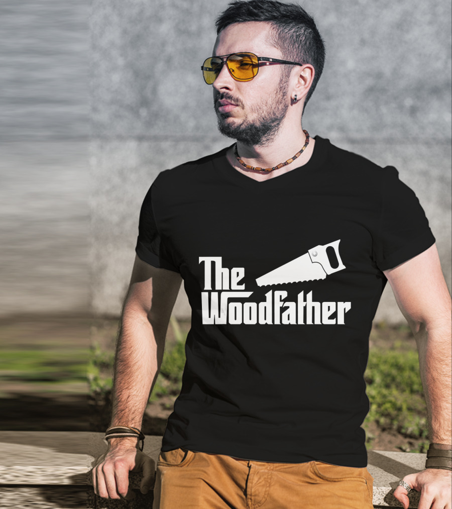The Woodfather Saw Woodworking Carpentry T-Shirt