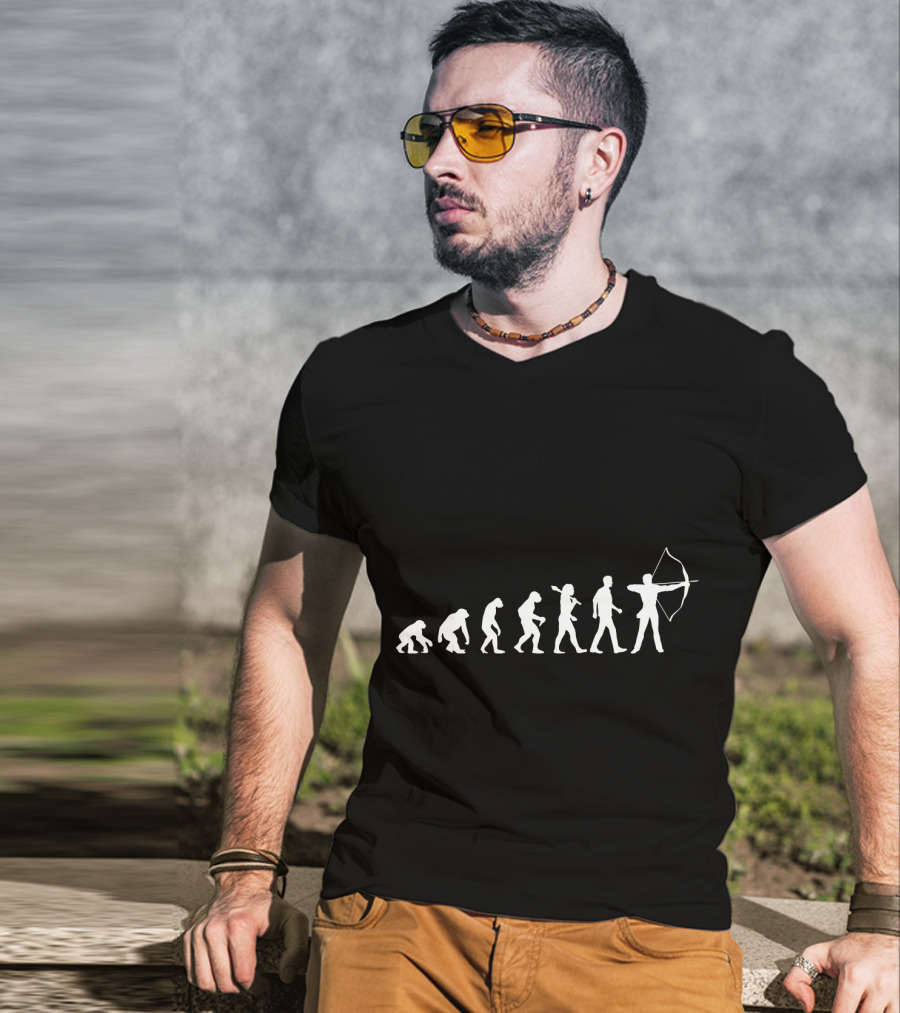 The Evolution Of Archery Silhouette Series T-Shirt