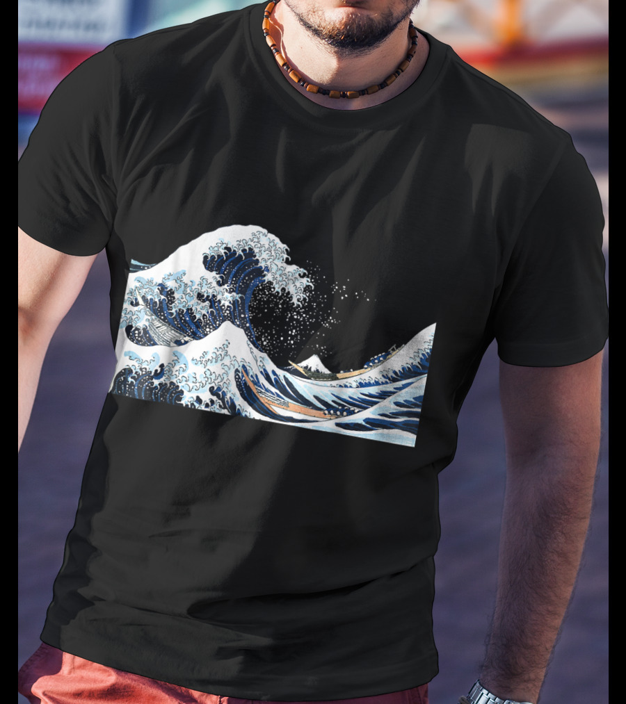 The Great Wave Off Kanagawa Hokusai Japan Iconic T-Shirt
