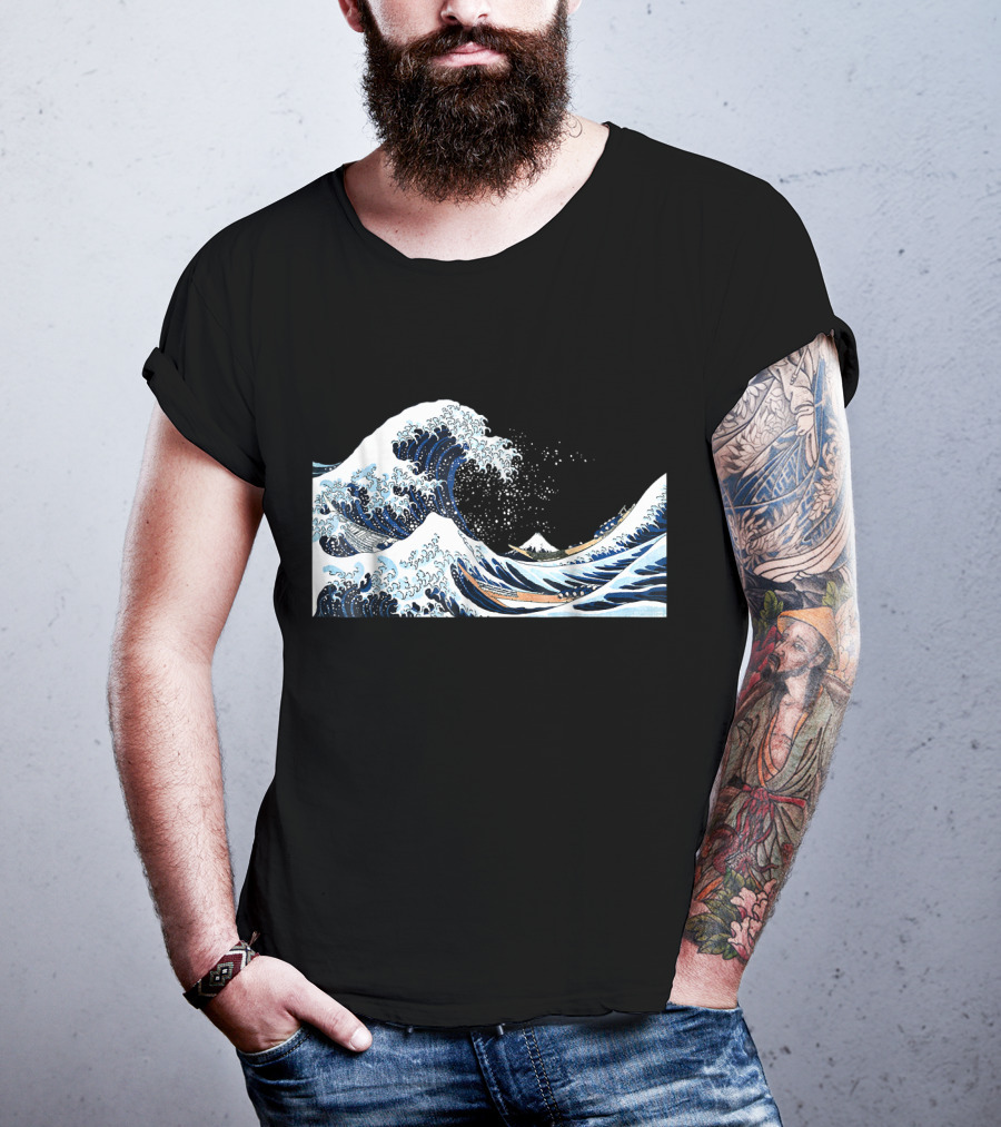 The Great Wave Off Kanagawa Hokusai Japan Iconic T-Shirt