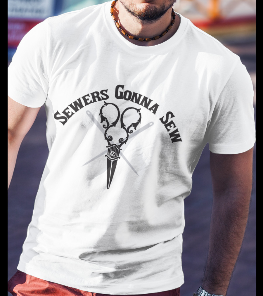 Sewers Gonna Sew Crossed Needles And Scissors T-Shirt