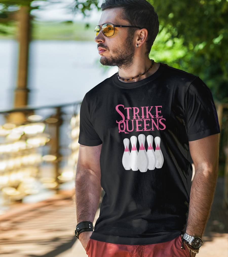 Strike Queens Bowling Pins T-Shirt