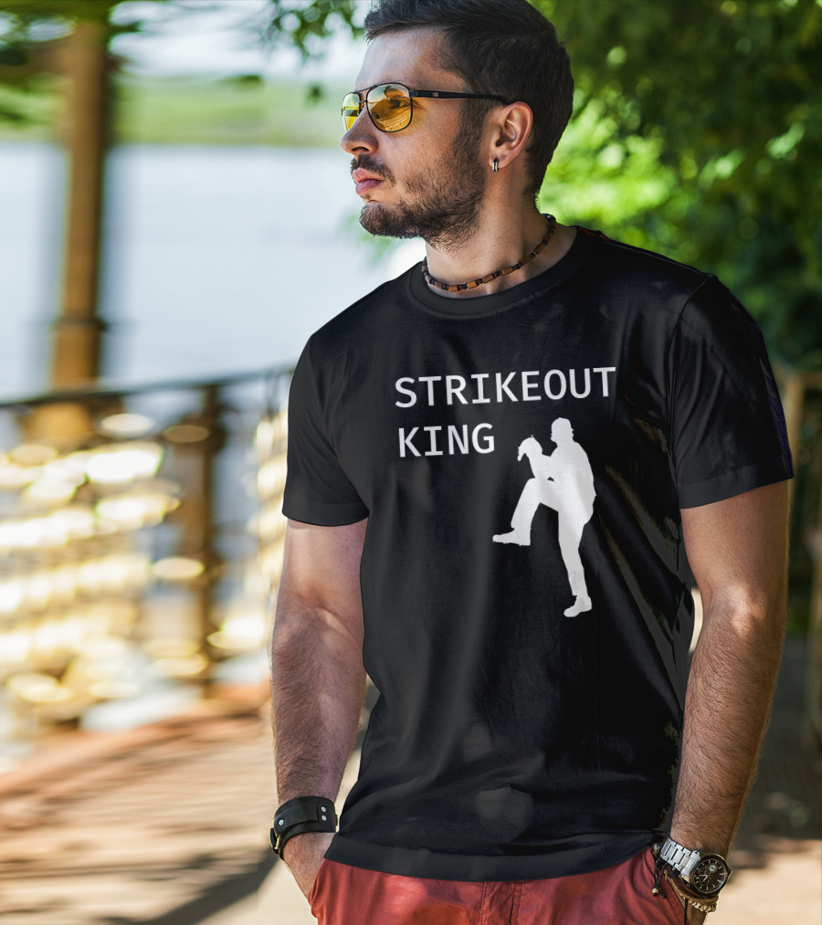 STRIKEOUT KING Baseball Pitcher T-Shirt