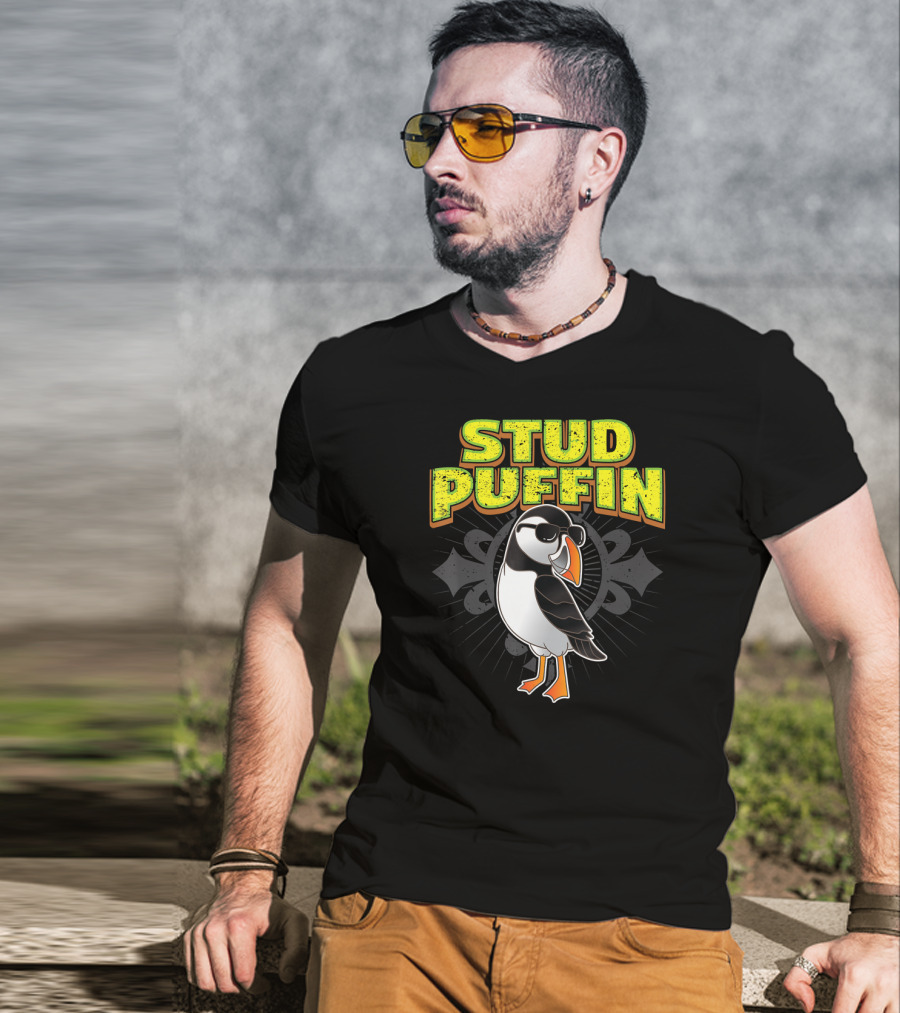 Stud Puffin Cool Seabird Stud Muffin T-Shirt
