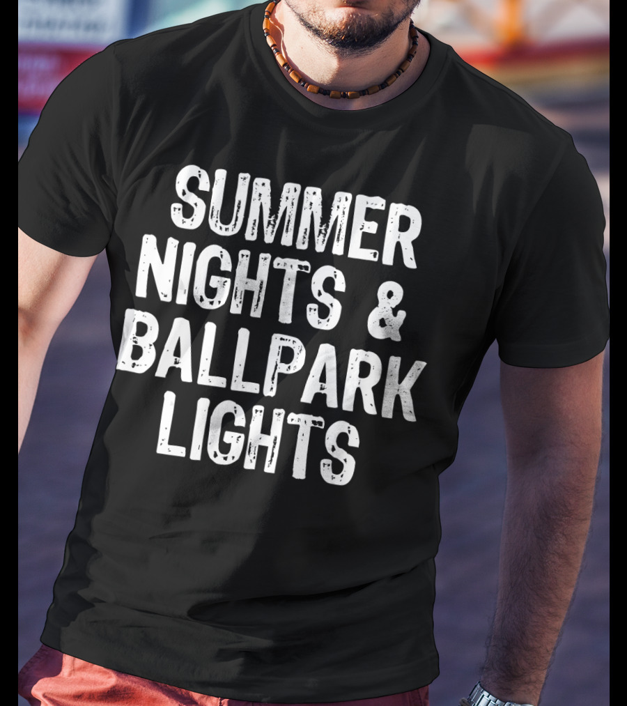 Summer Nights And Ballpark Lights T-Shirt