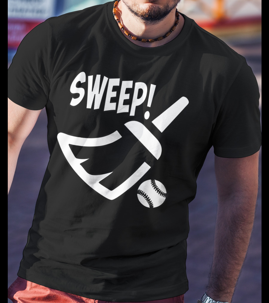 SWEEP Baseball Broom And Ball T-Shirt