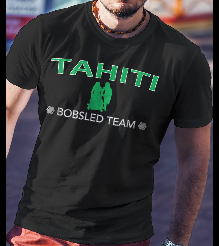 Tahiti Bobsled Team Snowflake Pair T-Shirt