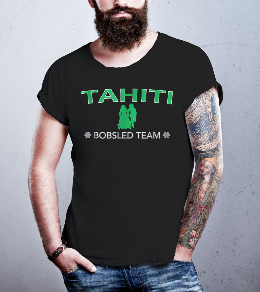 Tahiti Bobsled Team Snowflake Pair T-Shirt