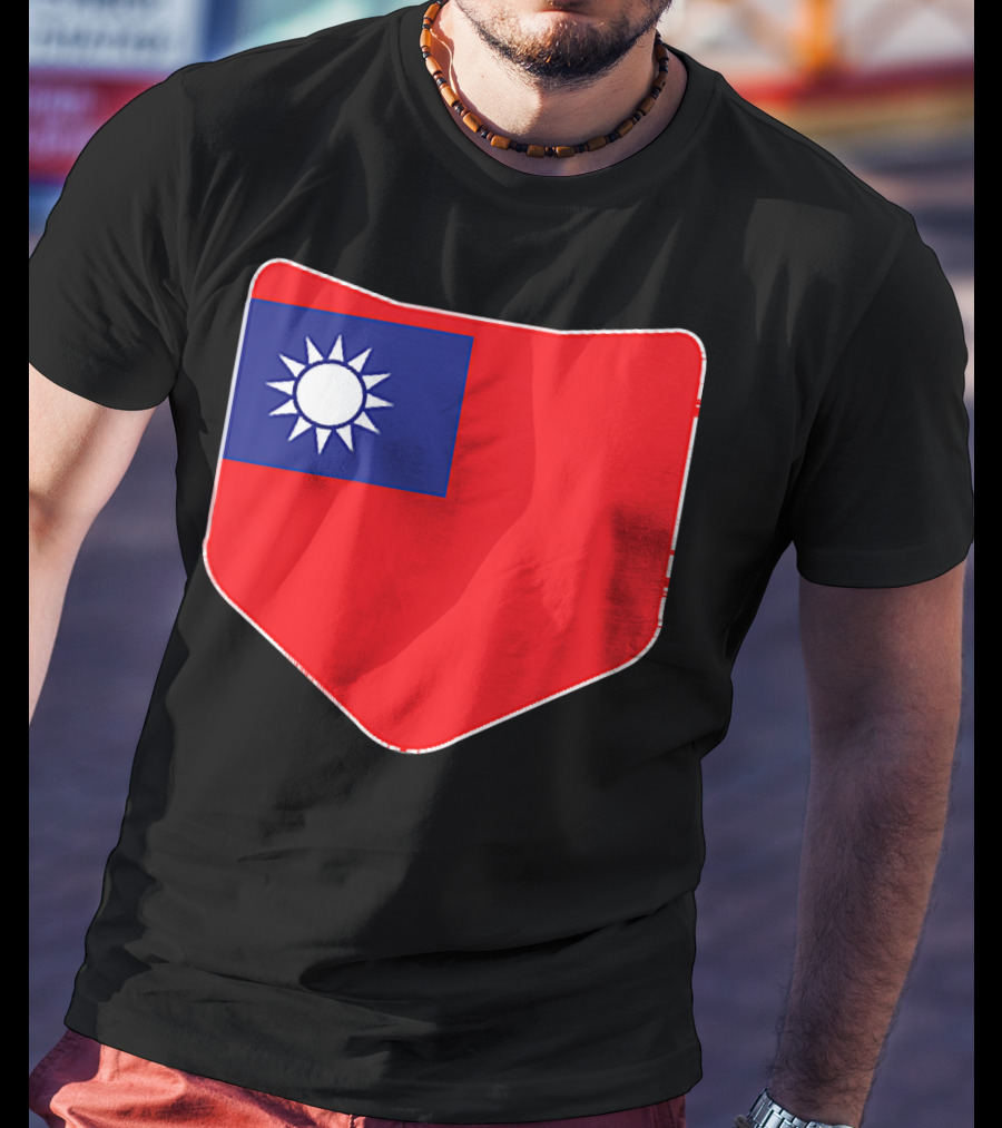 Taiwan Flag Pocket T-Shirt