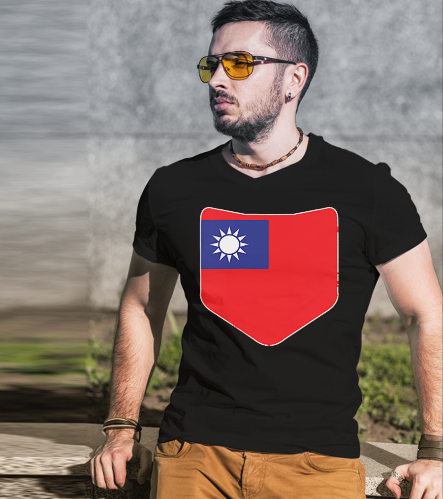 Taiwan Flag Pocket T-Shirt