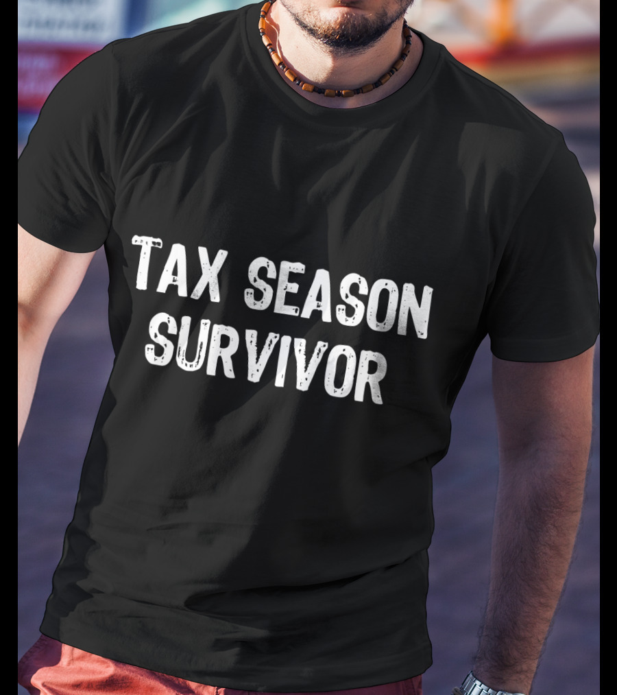 Tax Season Survivor Funny Accountant Chr T-Shirt