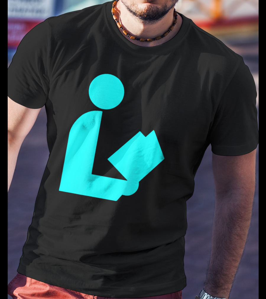 TealAqua Library Icon Road Sign Librarian Summer T-Shirt