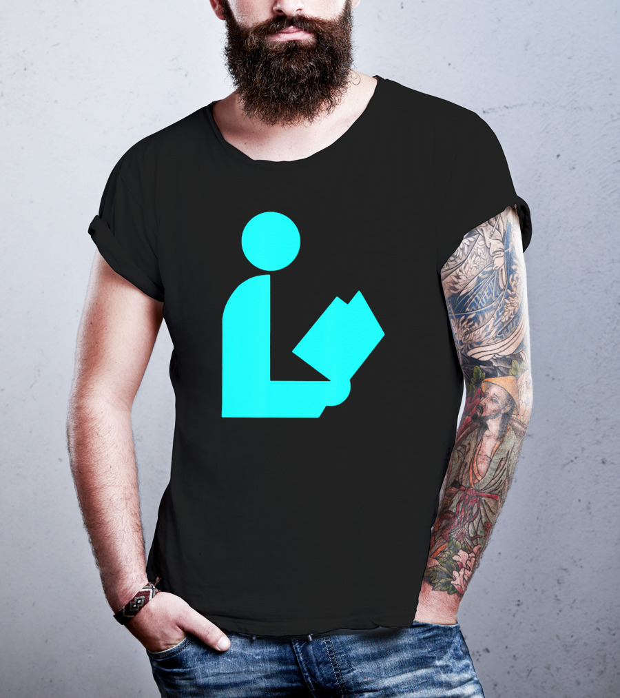 TealAqua Library Icon Road Sign Librarian Summer T-Shirt