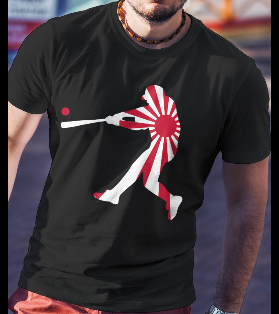 Japan Baseball Rising Sun JPN Batter Class T-Shirt