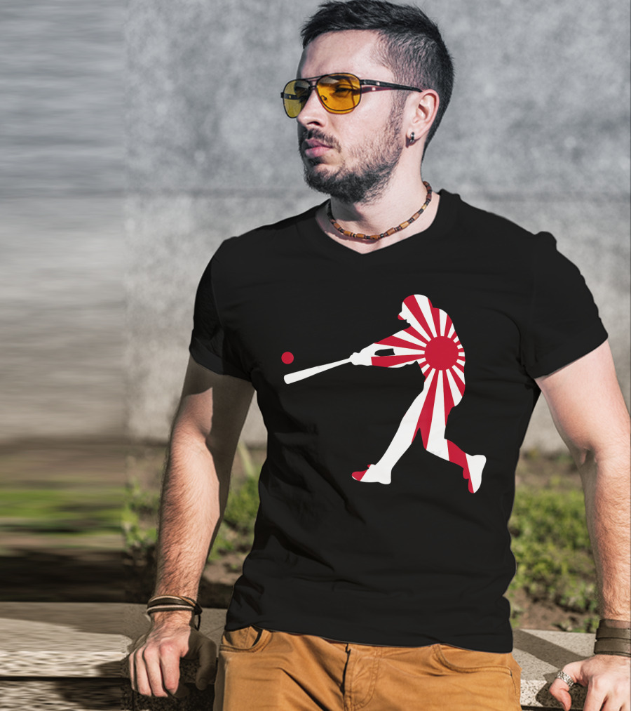 Japan Baseball Rising Sun JPN Batter Class T-Shirt