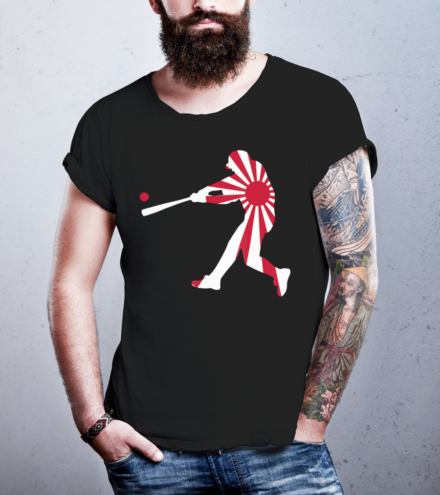 Japan Baseball Rising Sun JPN Batter Class T-Shirt