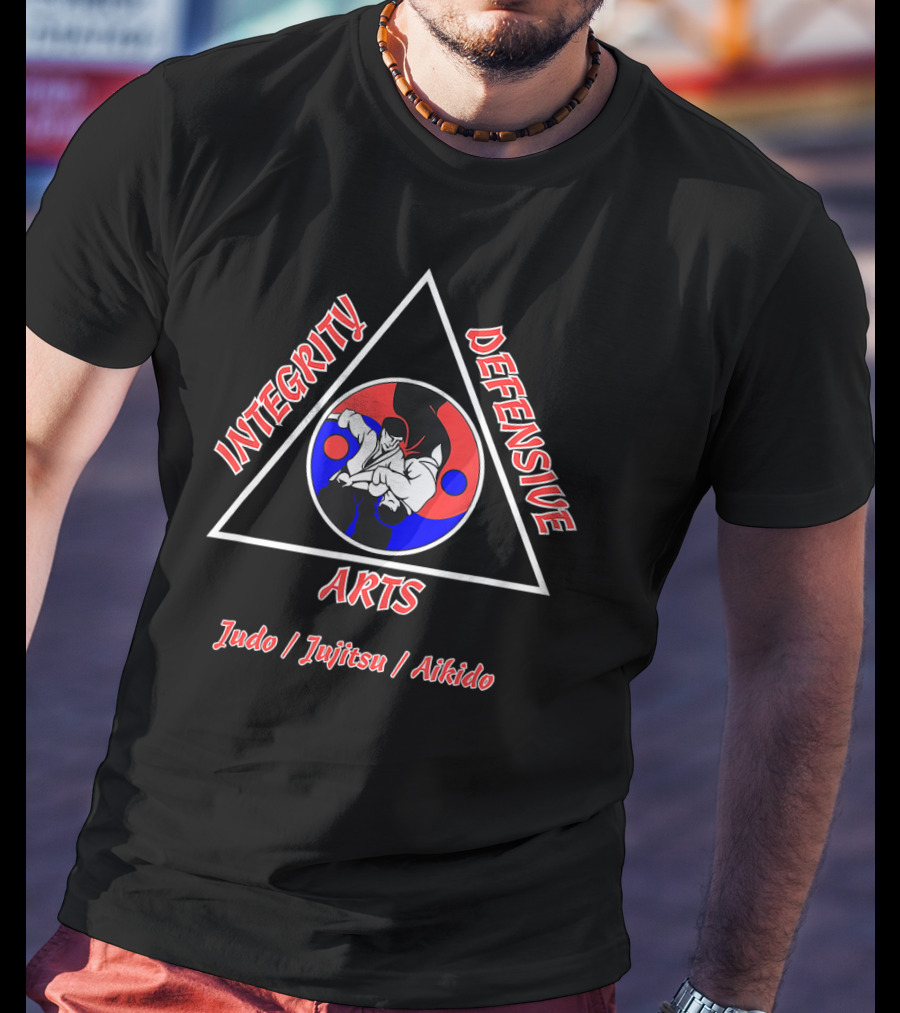 Integrity Defensive Arts Judo Jujitsu Aikido Triangle T-Shirt