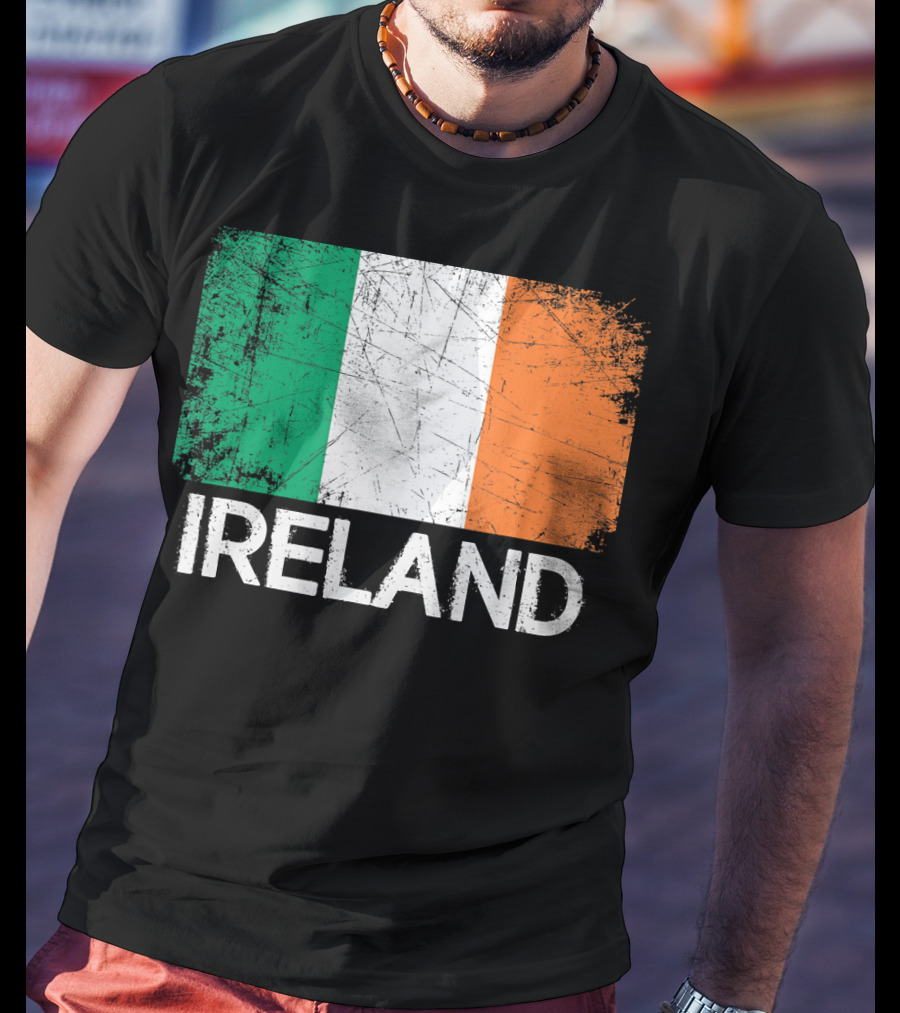Ireland Irish Flag Vintage Made In Ireland T-Shirt