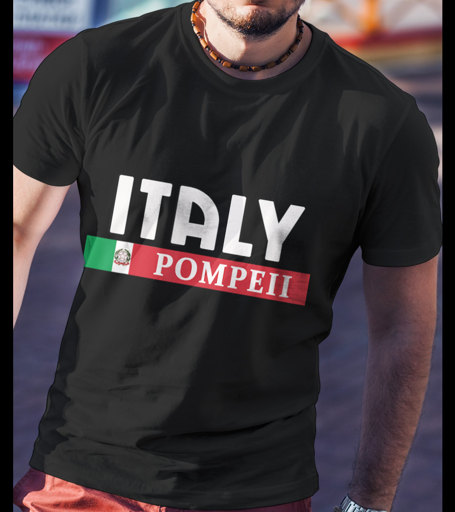 Italy Pompeii Mexican Flag T-Shirt