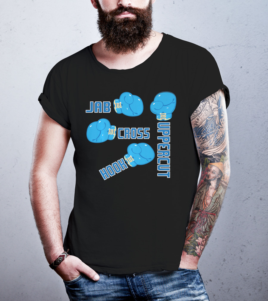 Jab Hook Cross Uppercut Boxing Glove Styles T-Shirt