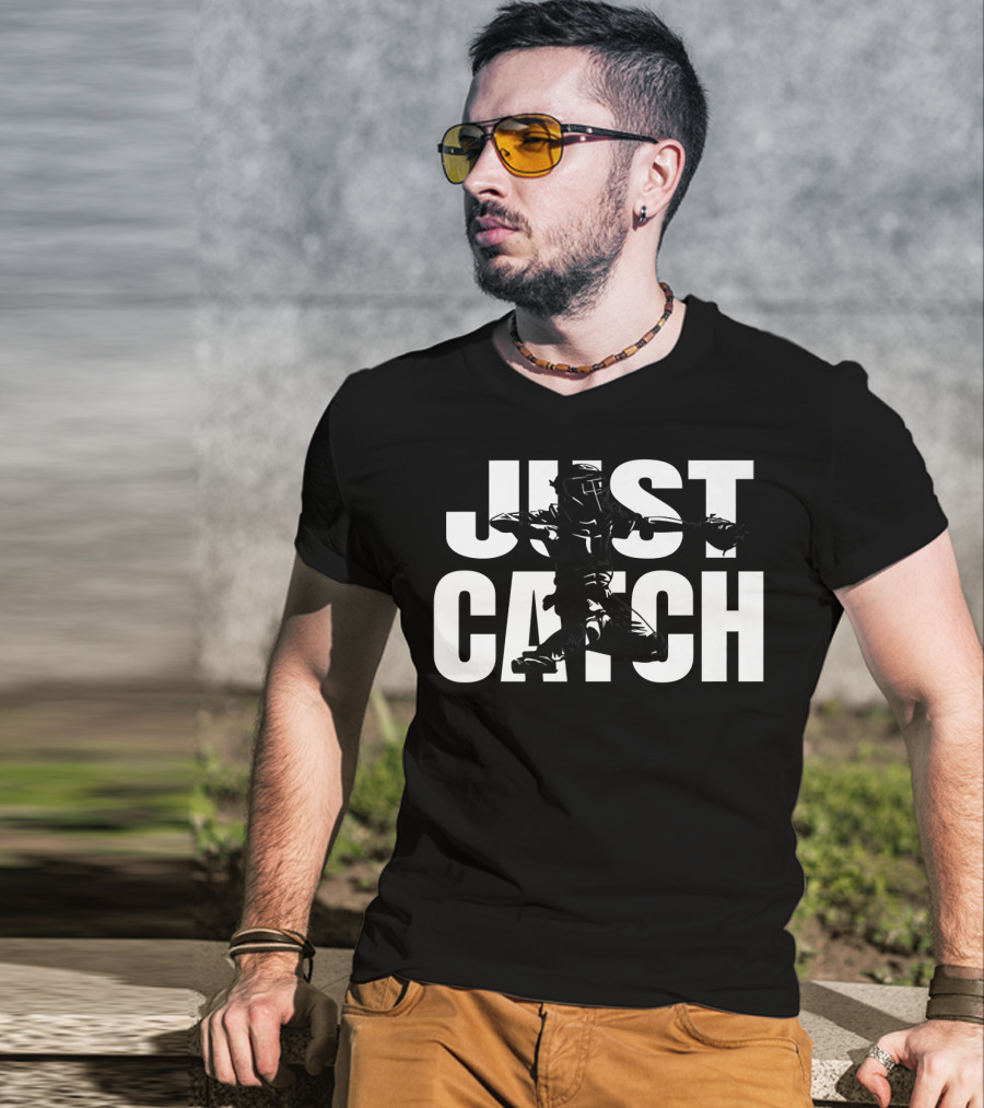 Just Catch Baseball Catchers Gear Iconic T-Shirt