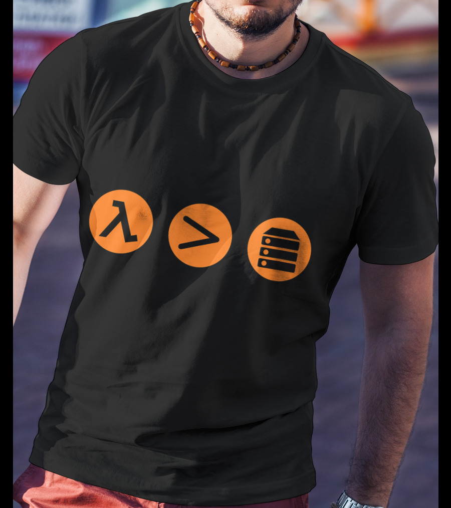 AWS Lambda Greater Than Server T-Shirt