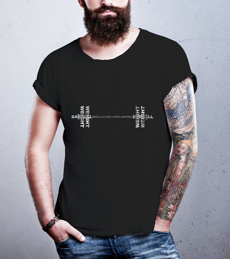 Barbell Weight Weight Weight Weight Weight Barbell Barbell Barbell Barbell Barbell Barbell Weight Weight Weight Weight Weight Weight Weight Weight Barbell T-Shirt
