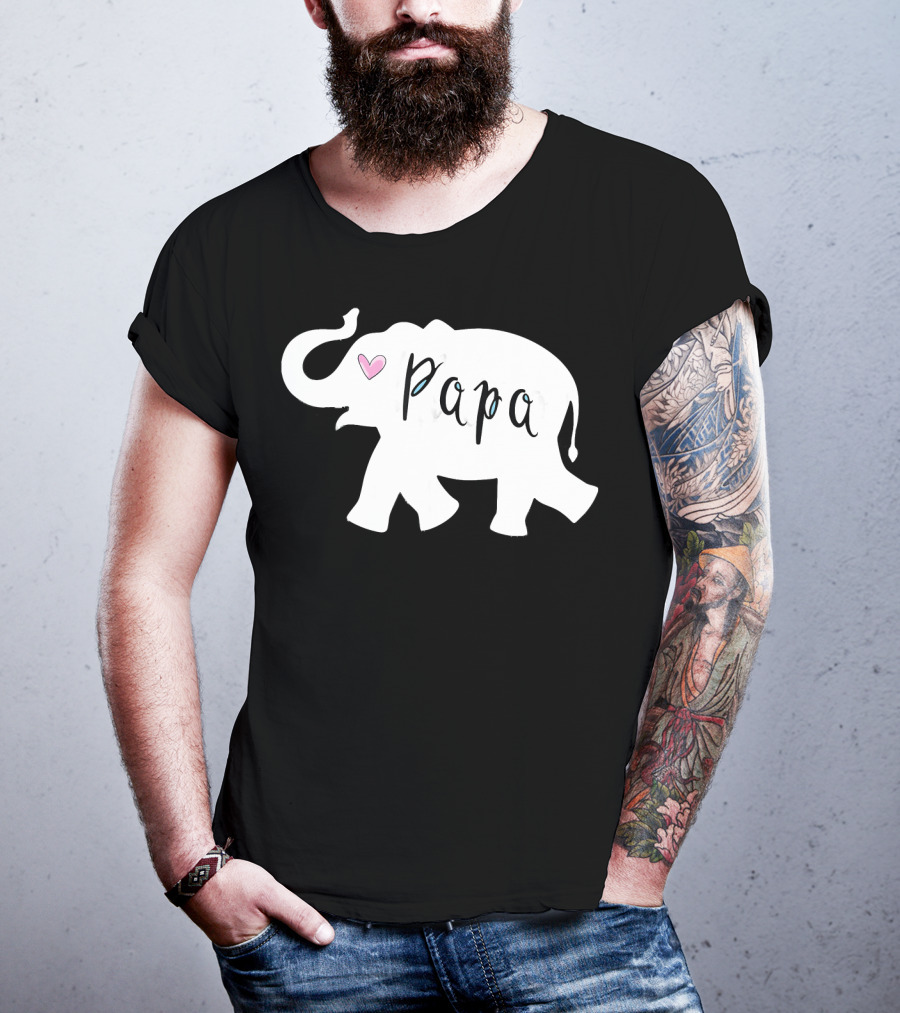 Papa Africa Elephant Father Men's T-Shirt