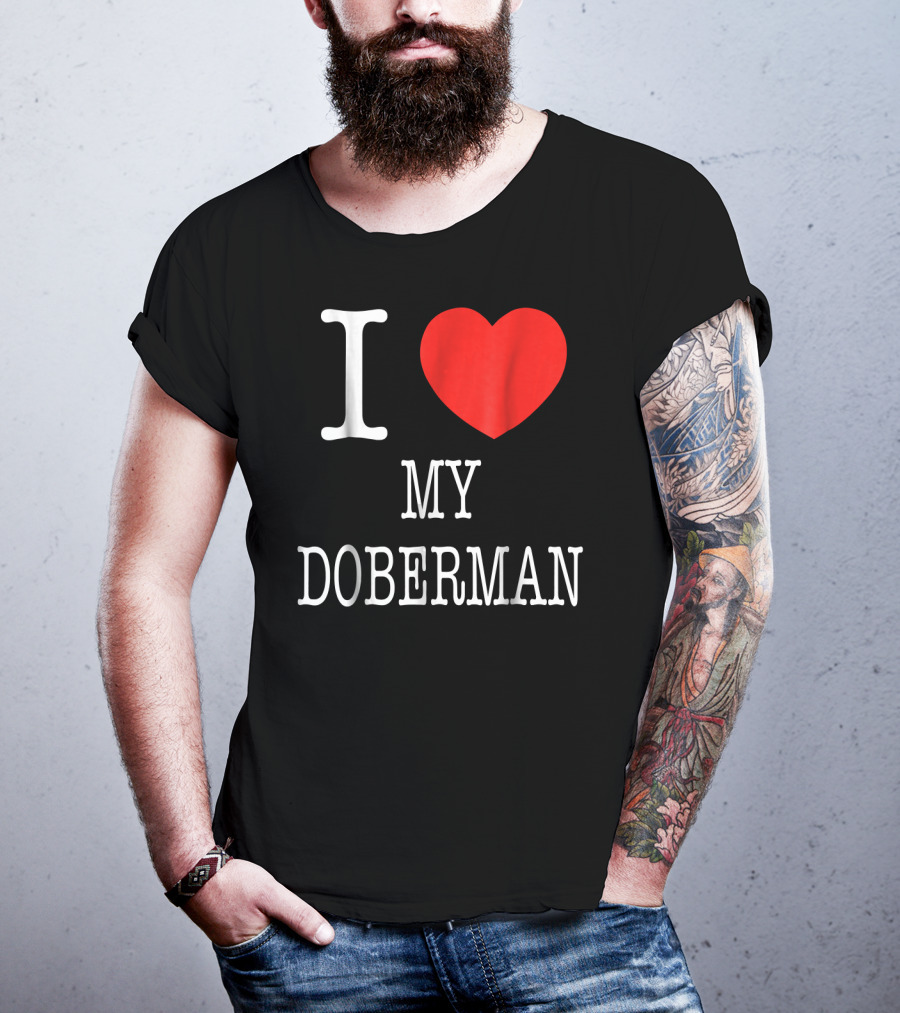 I Heart My Doberman T-Shirt