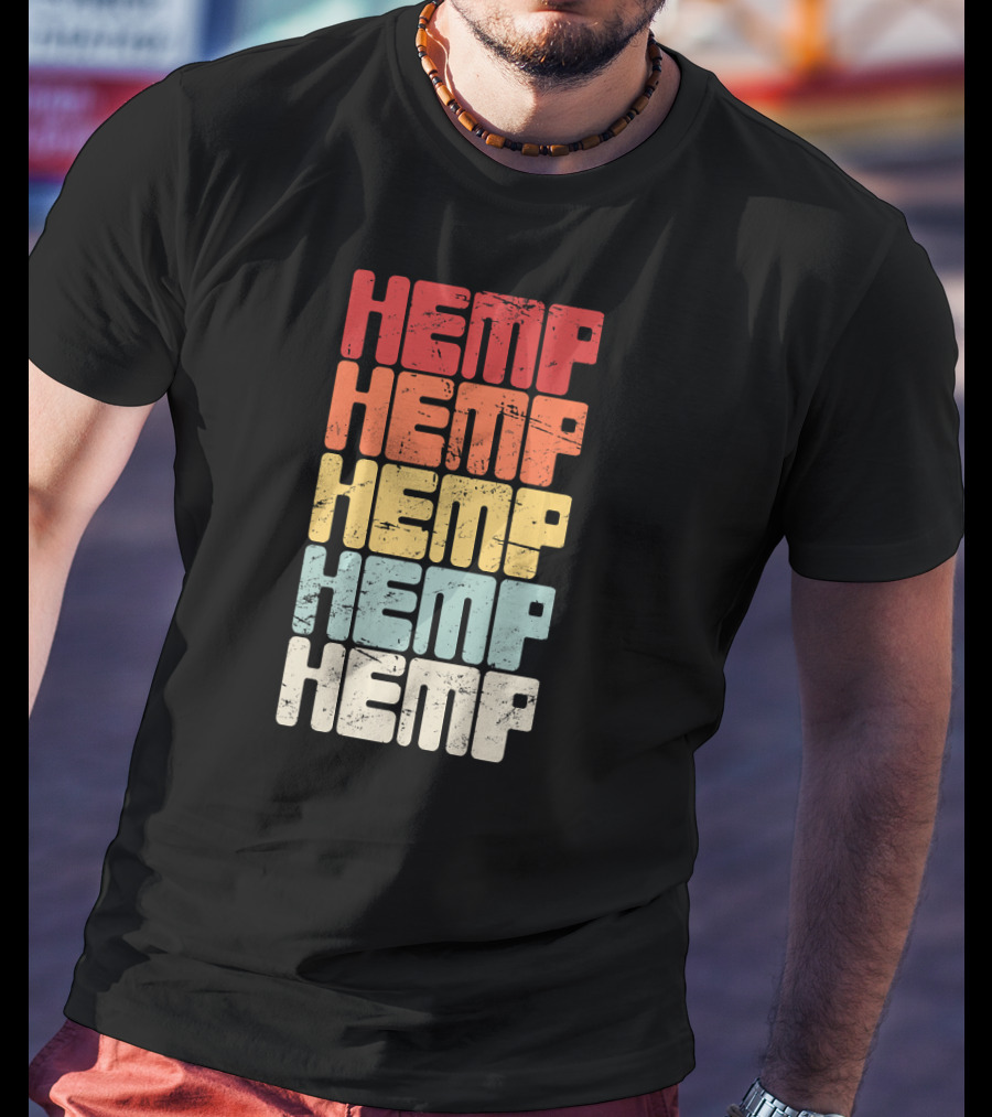 Retro Hemp Farming Organic Horticulture T-Shirt